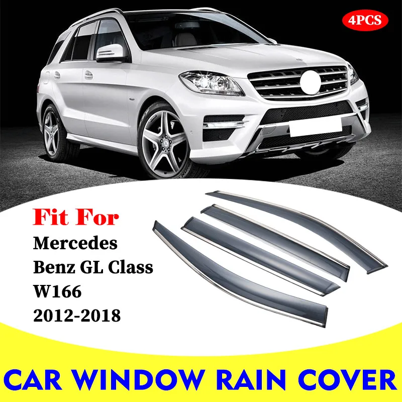 

For Mercedes Benz ML class W166 ML350 ML400 ML300 Window Visor Car Rain Shield Deflectors Awning Trim Cover Exterior Car-Styling