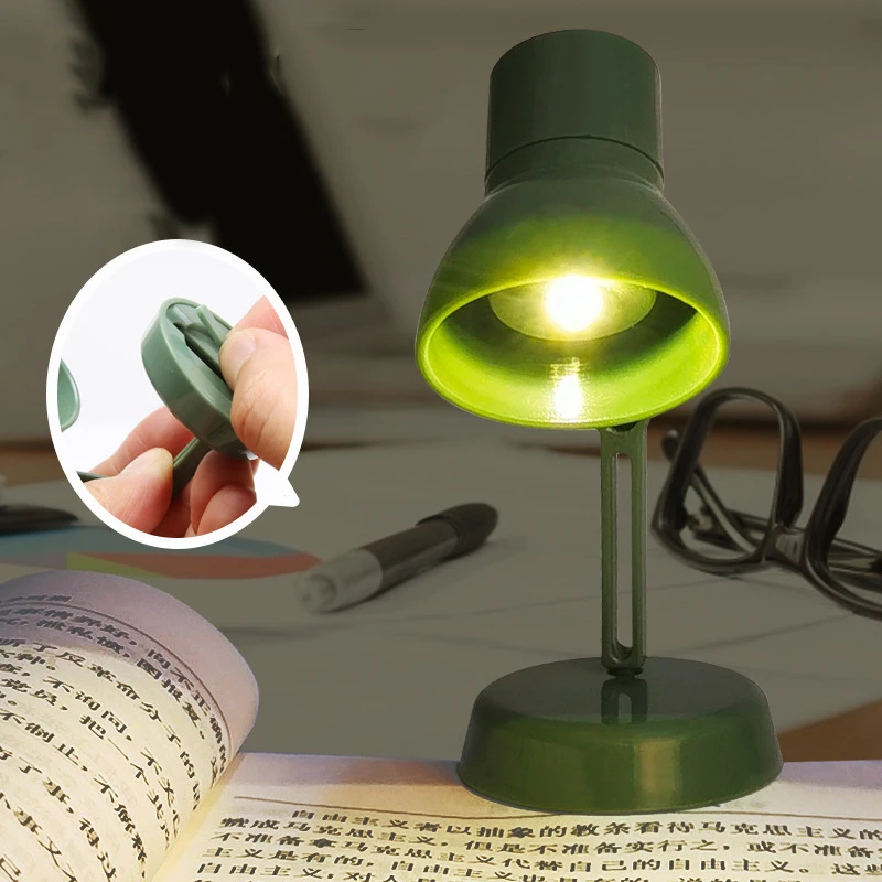 Mini lámpara LED de mesa, herramienta de escritorio auxiliar de lectura, portátil, extraíble, Kawaii, papelería, suministros escolares