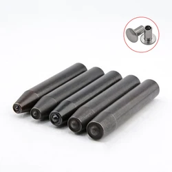 5pcs M3 M4 M5 M6 M8 Punch Pin for Aluminum Flat Round Head Half Hollow Shank Rivet Aluminum Rivet Nut Semi-tubular rivets