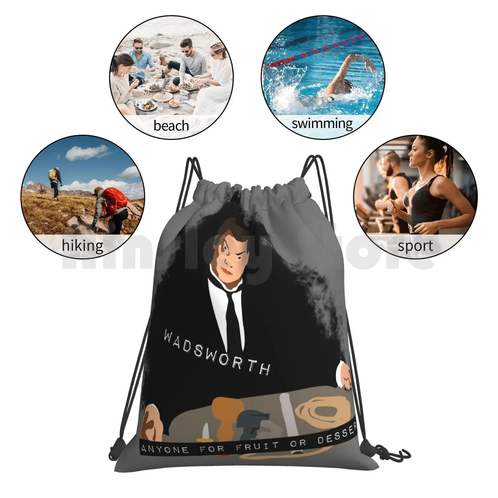 حقيبة ظهر بتلر وادسورث برباط لركوب الخيل والتسلق حقيبة قاعة رياضة كلو كلويدو تيم كاري 1985 فيلم مضحك عبادة فيلم الفيلم