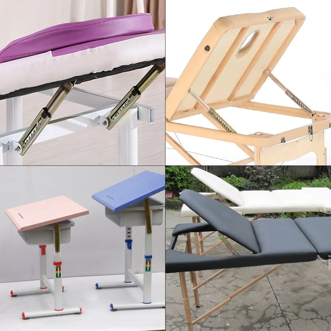 1 Pair Angle Lifting Rod Desk 4/5/710 Gear Adjusting Hinge Angle WITH Bracket Cabinet Door Pneumatic Support Hardware