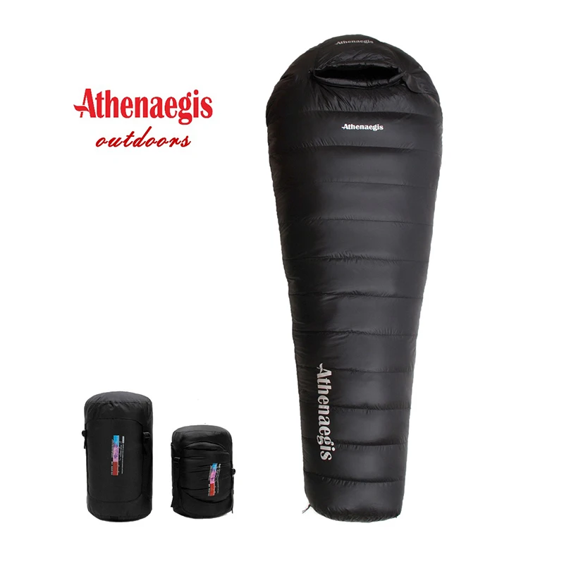 Athenaegis Ultralight Comfortable Waterproof 800g White Goose Down Filling Can Be Spliced Sleeping Bag