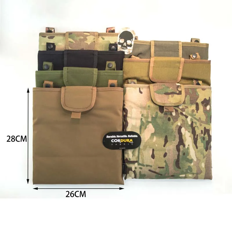 Outdoor Multipurpose Folding Tactical Vest Molle Attachment Pouch Storage Bag DuPont Fabric Bags