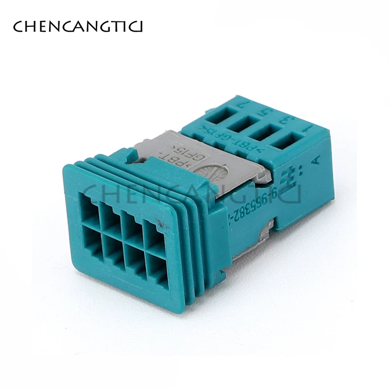 1-50 Sets 8 Pin 0.6MM Automobile Reverse Motor Wire Plug Rearview Mirror Motor Cable Socket For VW 9-965382-2