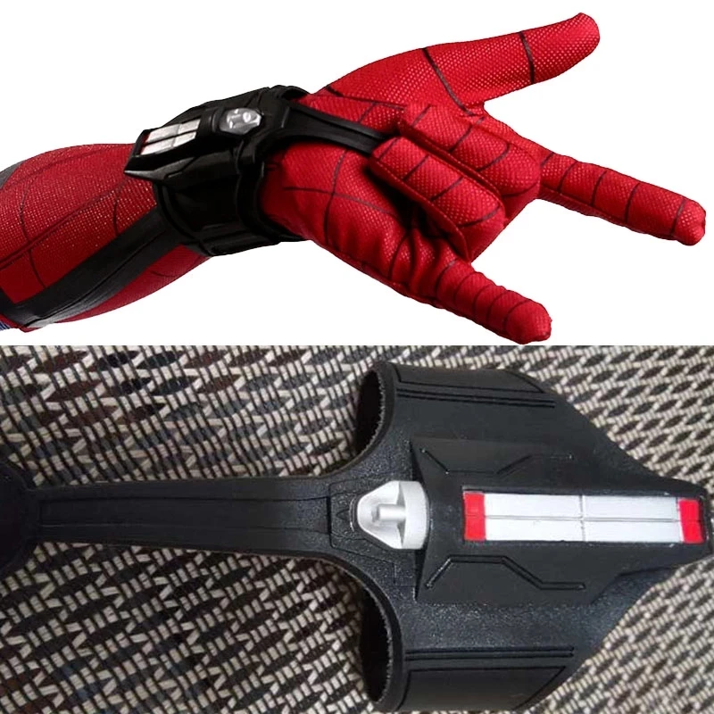 New  Avengers Superhero Spiderman Cosplay Gloves Launcher Web Shooter Props Decorate Anime Figure kids Toy  Gift