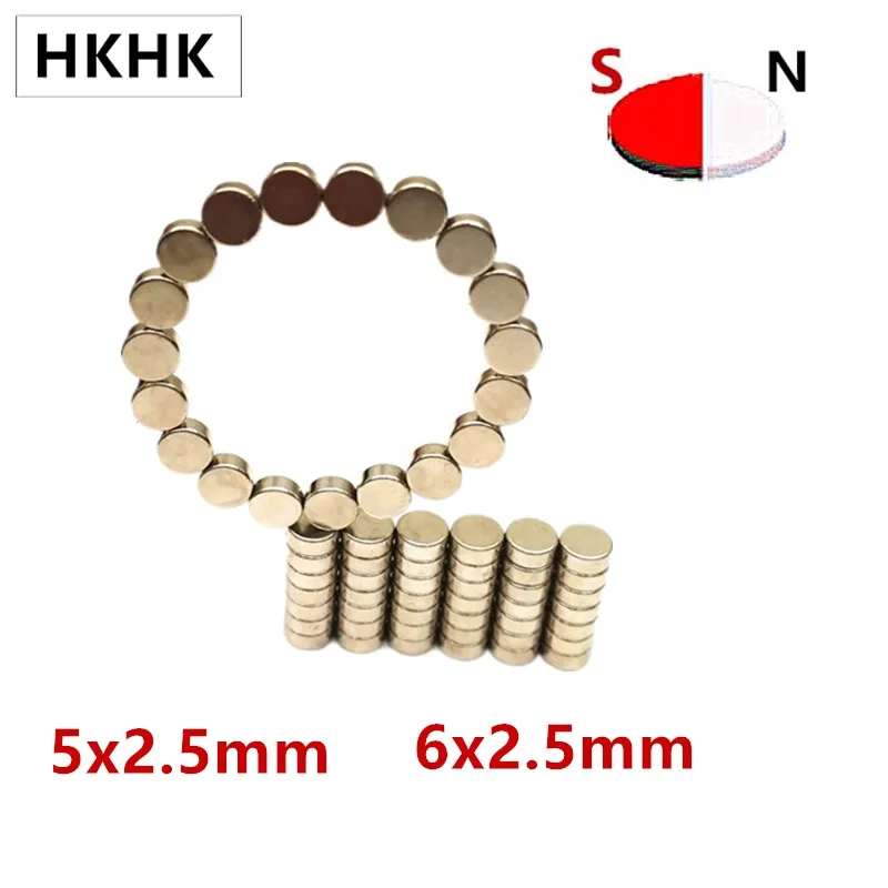 30/200/500pc Diametrically Neodymium Magnet 5x2.5 mm 6x2.5 mm Magnetic encoder magnet