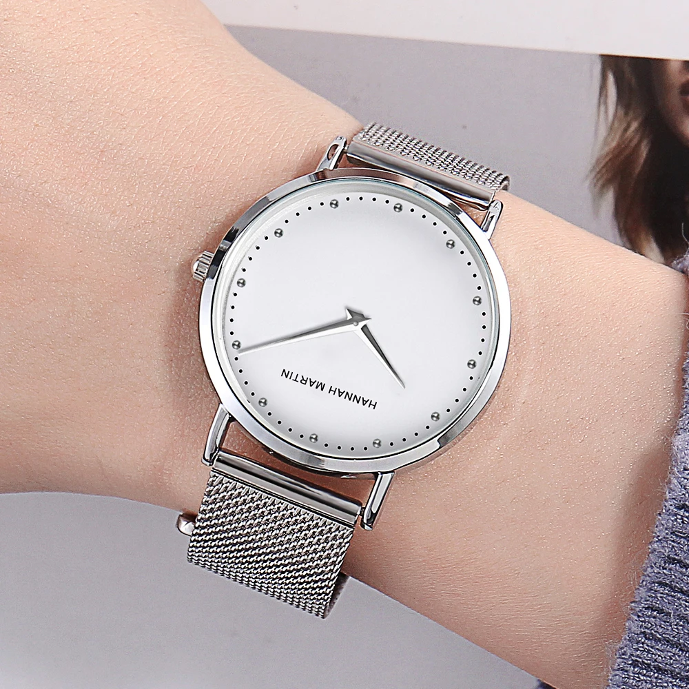 2021 New Style Original Quartz Waterproof Ladies Watch Fashion Creative Stainless Steel Mesh Band Women Watches relogio feminino