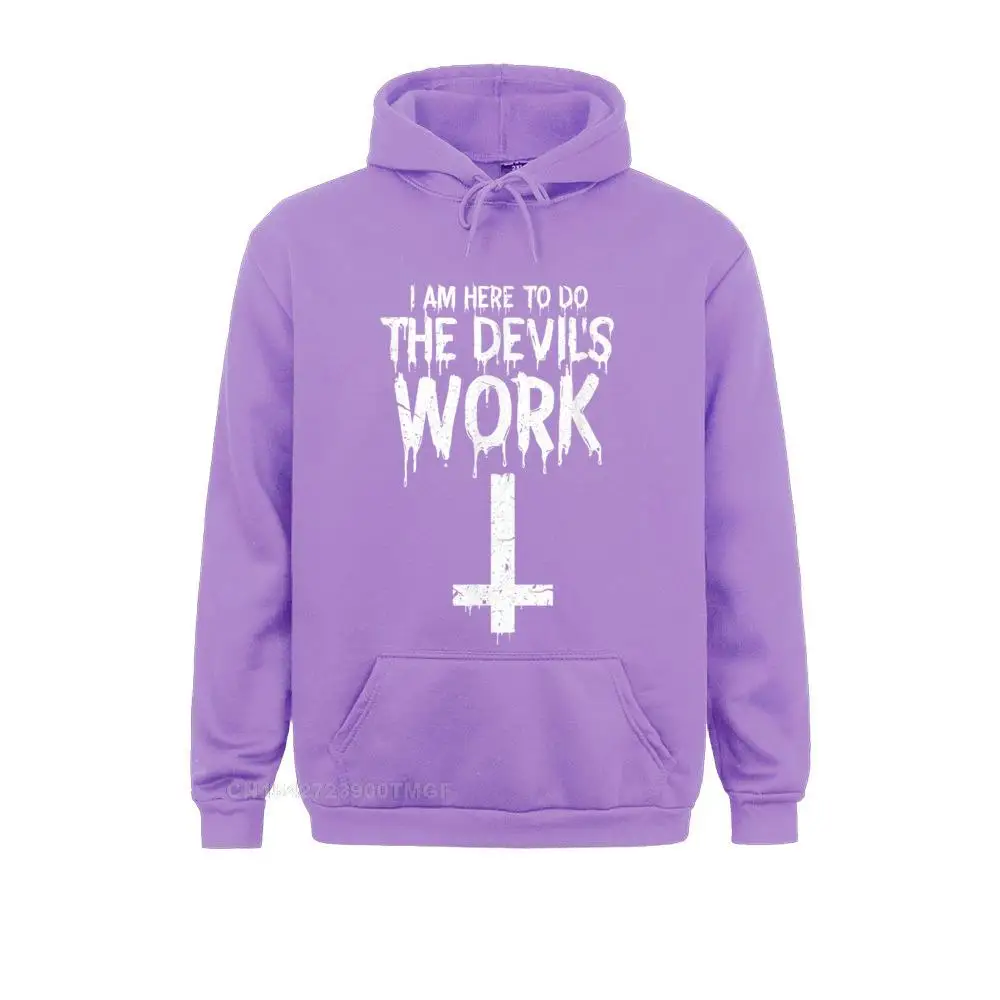 Summer I am Here To Do The Devils Work Shirt Funny Satanic Oversized Hoodie Sweatshirts Hoodies for Women Wholesale Sweatshirts