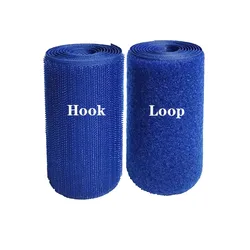 10CM Width Royal Blue  No Adhesive Hook  An Loop Fastener Magic Tape Sticker Strap For Clothing Sewing Shoes Repair