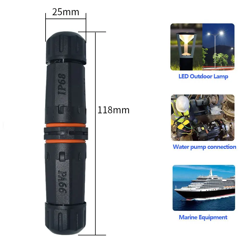 Yxy m20 conectores de cabo à prova dwaterproof água 2/3/4/5 pinos 2 núcleo ip68 redondo tipo reto plugue ao ar livre masculino para fêmea