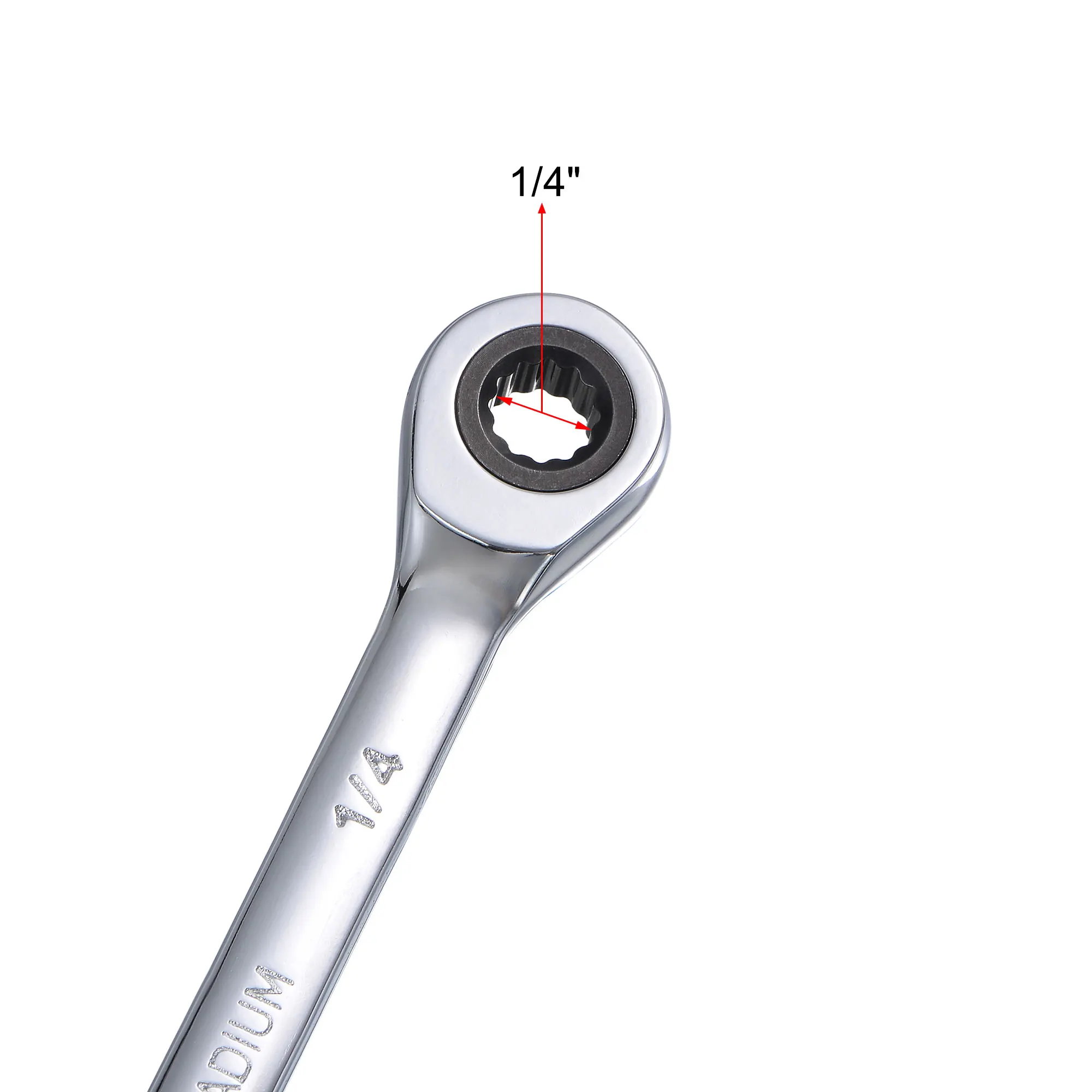 Uxcell Combination Ratchet Wrench with Keys Gear Ring Reversible Wrench Spanner Car Auto Repair Hand Tool HRC 43-48