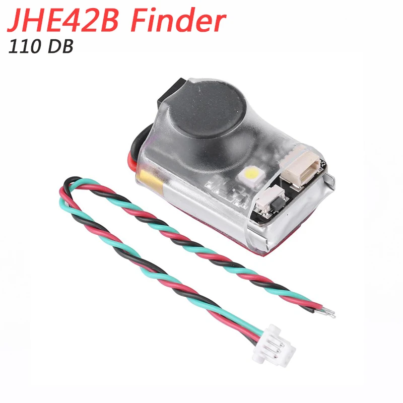 JHE42B 42B-S mini 110DB Buzzer Finder wbudowana bateria z diodą LED dla RC Drone F4 kontroler lotu części modelu Vifly Finder