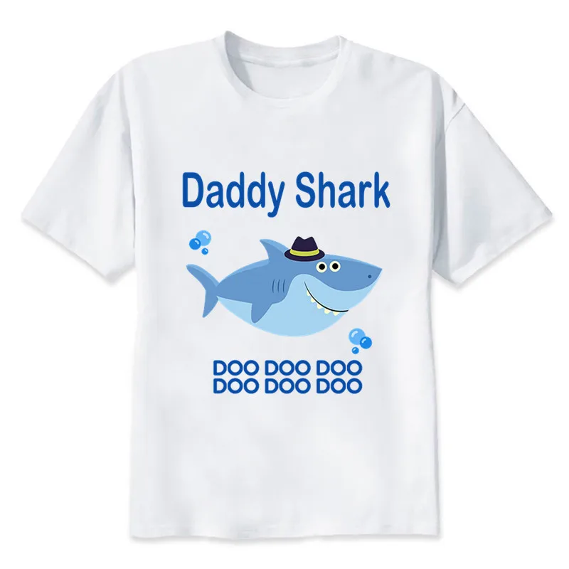 Matching Family Outfit For Birthday Shark Theme T-shirt Birthday Kids Funny Party Family Look Clothes Father Mother Daughter Son