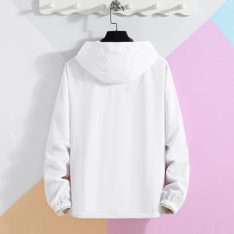 Women Basic Jackets 2026 Summer Causal Solid Thin Windbreaker Woman Hooded Coats Zipper Lightweight Jacket Famale veste femme