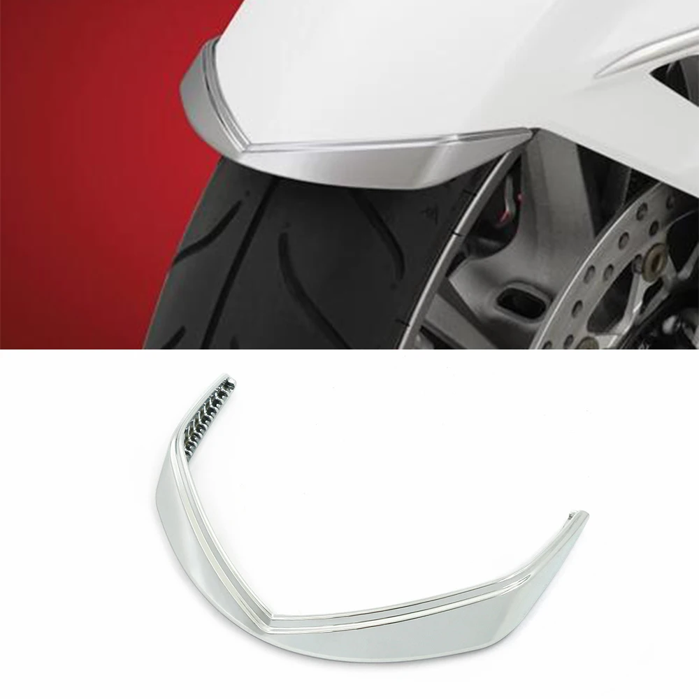 Motorcycle Front Fender Fairing Tip Accent Trim For Honda Goldwing GOLD WING 1800 GL1800 2018-2023 2022 2021 Chrome Accessories