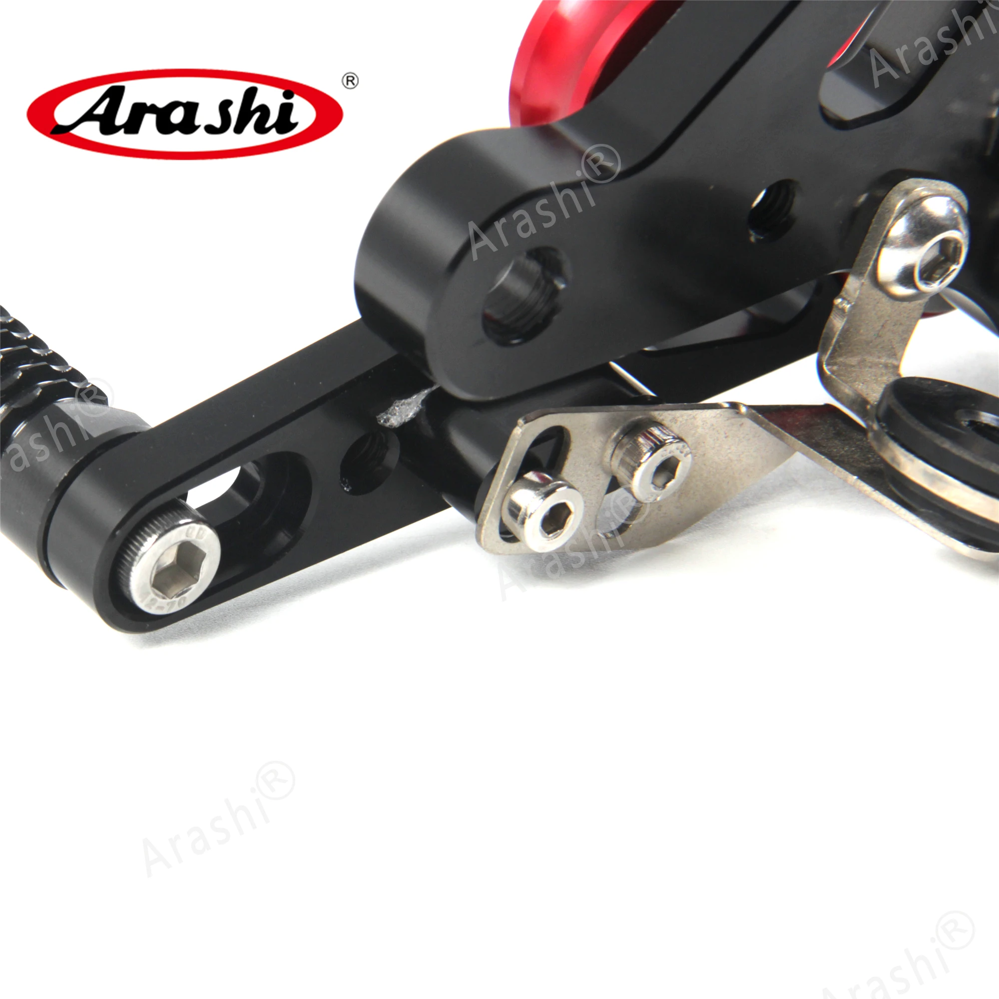 Arashi GP Shift Rearset For APRILIA RSV4 1100 2017 2018 2019 2021 CNC Adjustable Footrests Foot Pegs Footrest