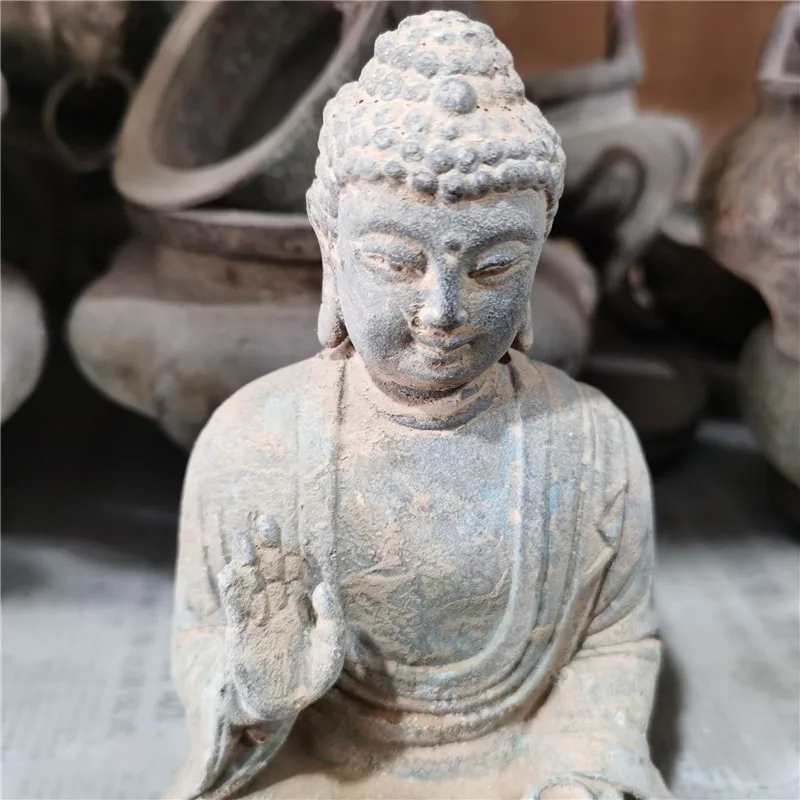 Chinese Copper Come From FOLK Collection Old Bronze Buddha Statue