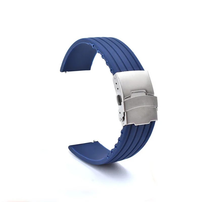 18mm 20mm 22mm 24mm Quick Release Korn Silikon Uhrenarmband für Universal Uhrenarmband Sport Wasserdichtes Gummi-Uhrenarmband – Detail 16