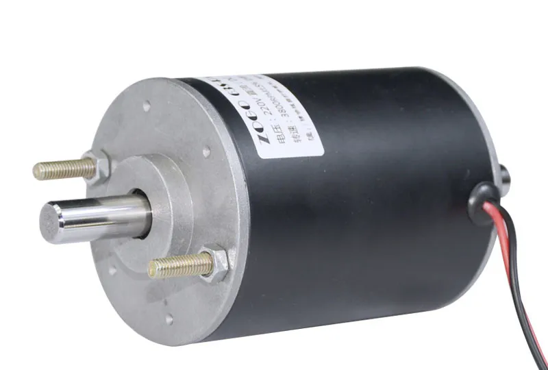 Puente de alimentación de eje de motor para torno, eje doble de rodamiento de bolas doble DC, 220V, 120W, 3800 rpm