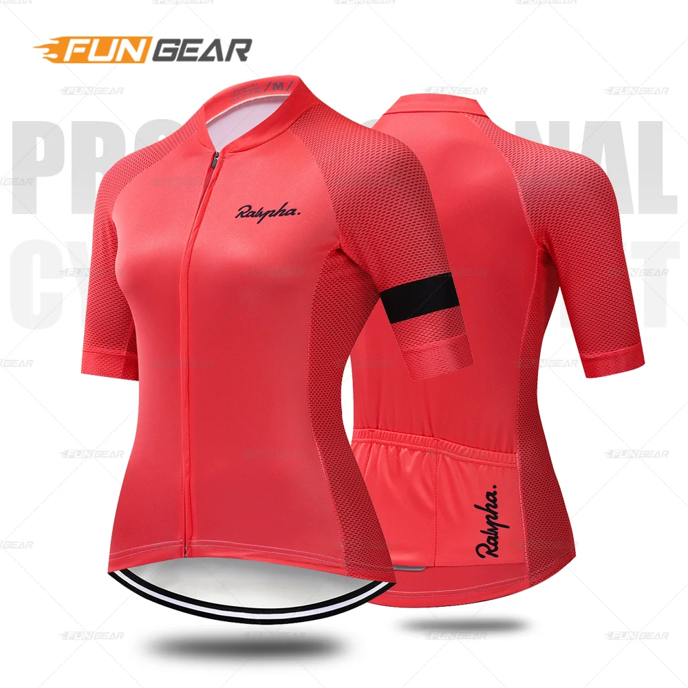 Women\'s Breathable Quick Dry Cycling Jersey, Short Sleeve Clothing, Bike Top Clothes, Bicycle Girl, Summer, Solid Color