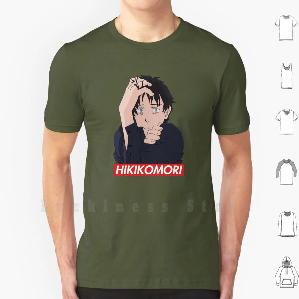 

Hikikomori T Shirt Cotton Men DIY Print Anime Ni Youkuso Cute Kawaii Senpai Vector Manga Hikikomori Ant Social Sad