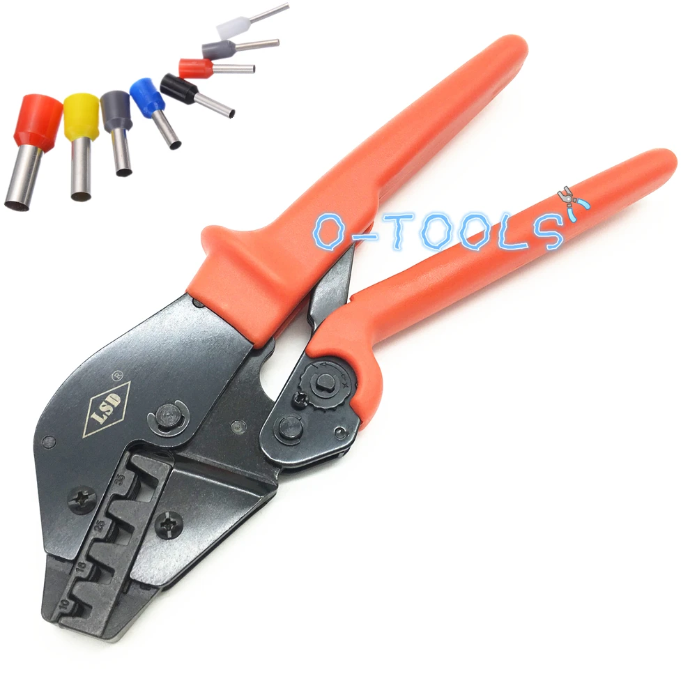 AP-35WF Cable Ferrules Crimp Tool,ratchet crimping plier for 10-35mm2 wire end sleeves 8-2AWG