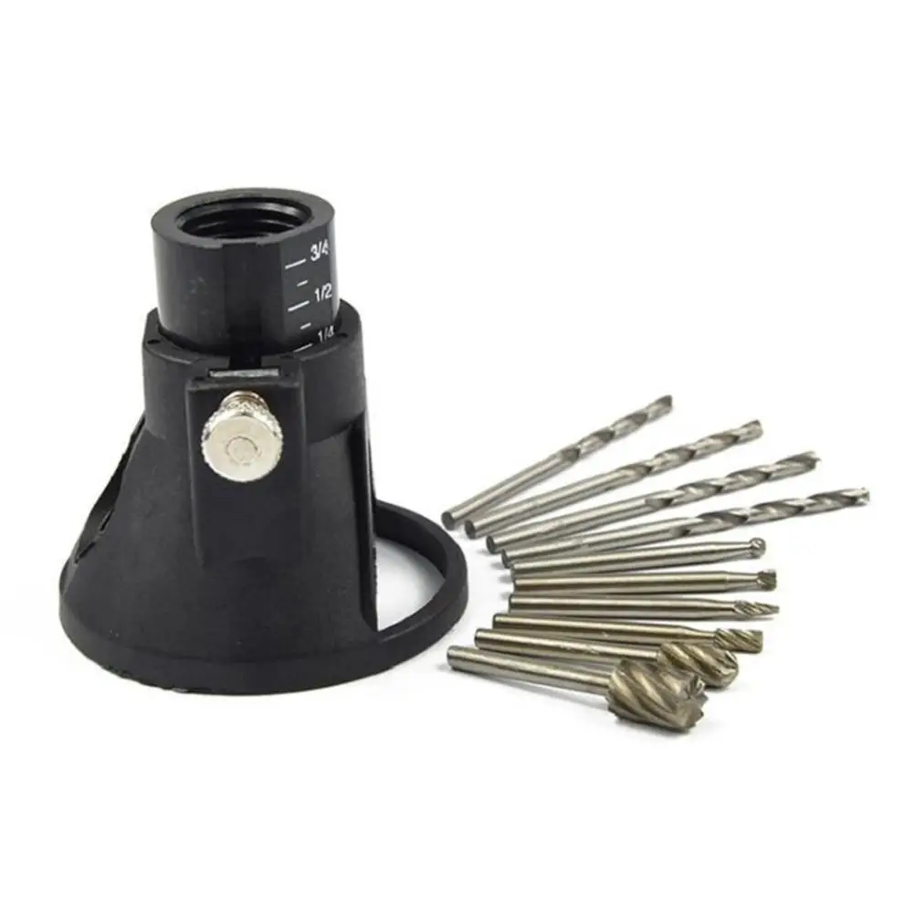 11pcs/set Grinding  Locator Set With  Twist  Drill Bit Rotary Tools Woodworking Positioner