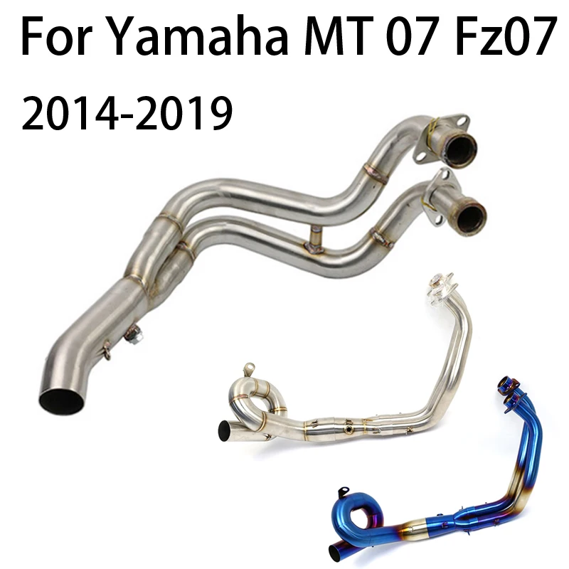 

For YAMAHA MT07 XSR 700 FZ-07 MT 07 Motorcycle Exhaust Front Pipe Muffler Middle Link Connect Pipe Motorcross Muffler Escape