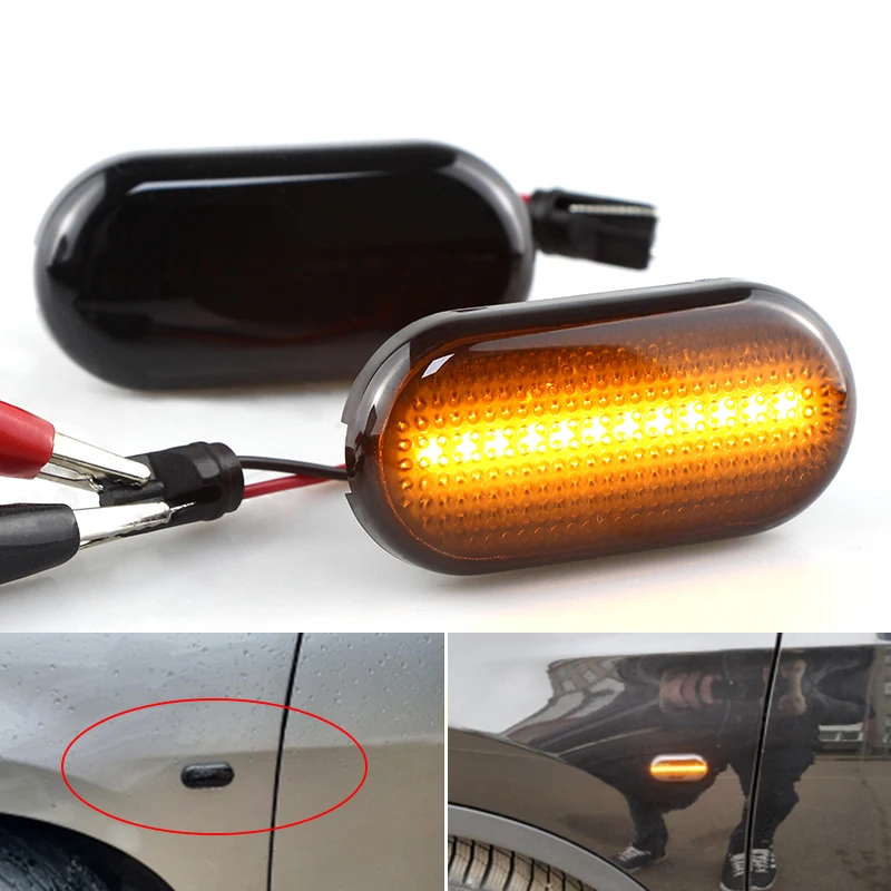 2PCS Car Side Marker Light  LED Turn Signal Light For Nissan Tiida C11 Note E11 NE11 Micra K12 NP300 Navara D40 Qashqai J10