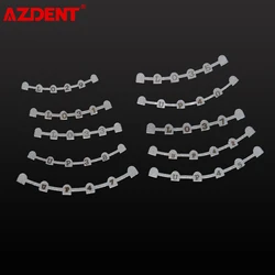 10 SZTUK AZDENT Dental Orthodontic Lingual Retainer Bonding Splits with Mark 38 # -47 #   Górna część # -37 #   Niższy