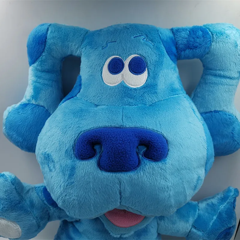 Bebê consolo enorme azul pistas brinquedo de pelúcia brinquedos de pelúcia boneca o cão que dorme com o bebê um presente para uma criança