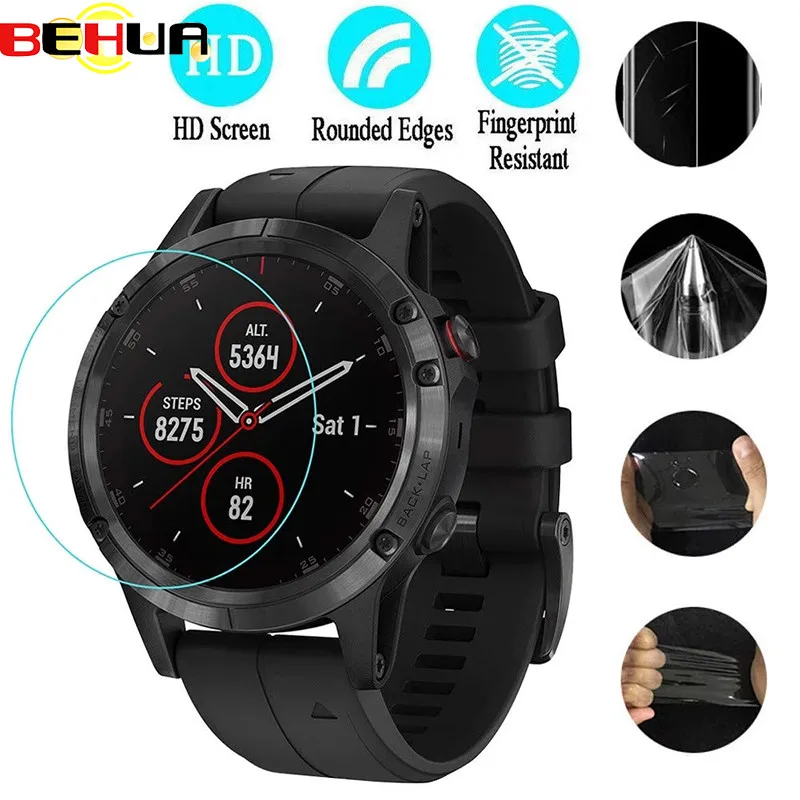 Protetor de tela cheia capa clara película protetora guarda para garmin fenix 3 3 hr relógio inteligente tpu hd ultra-fino filmes acessórios