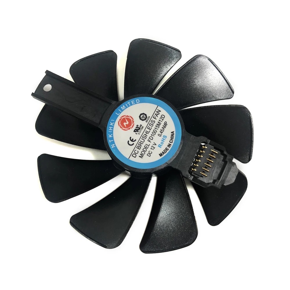 Graphics Cooler,GPU VGA Video Fan,Video Card Cooling,6pin Interface,95MM Diameter Size,FD10015M12D,For Sapphire RX5700XT RX5700