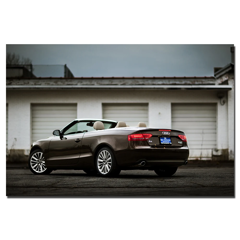 Audi A5 Cabriolet Supercar Posters Wall Art Canvas Prints Decorative Paintings for Home Decor