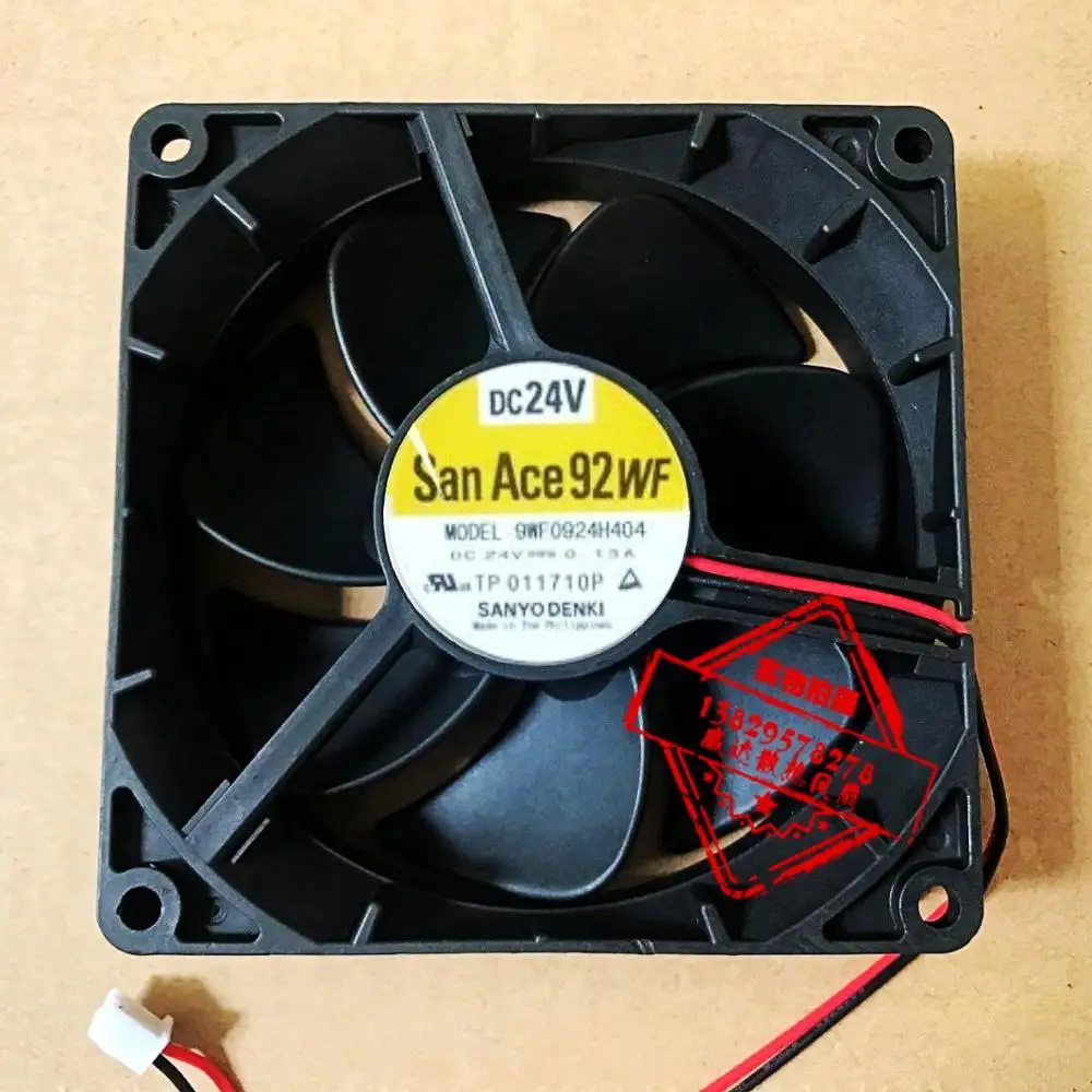 

Sanyo Denki 9WF0924H404 DC 24V 0.13A 92x92x25mm 2-Wire Server Cooling Fan