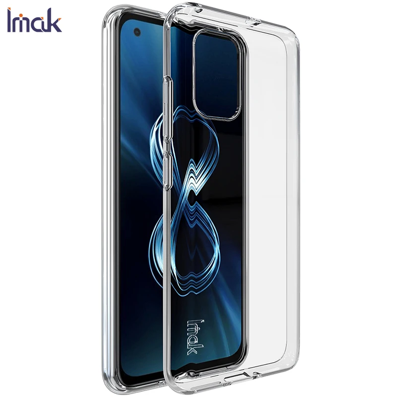 For Asus Zenfone 8 ZS590KS Case IMAK Ultra Thin Soft TPU Clear Back Cover For Zenfone 8 ZS590KS Phone Cases Protector чехол