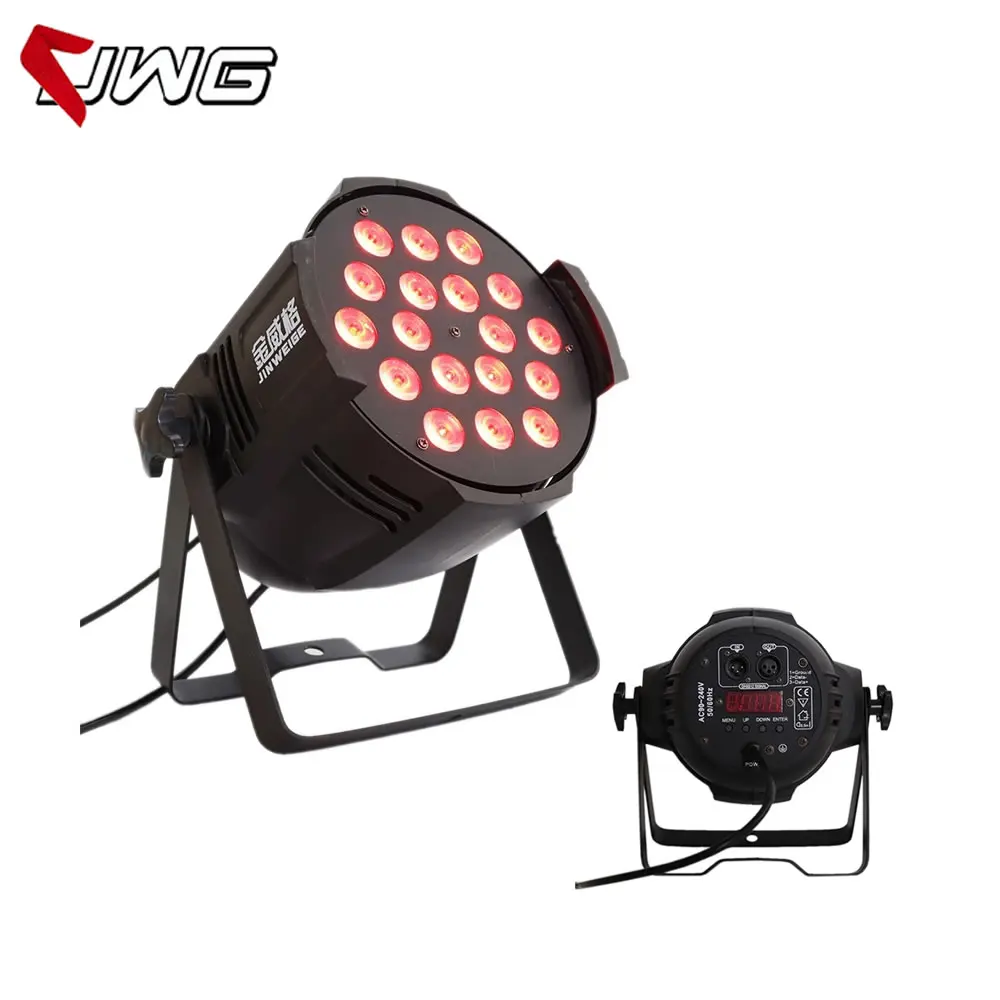 

Free Shipping 18*10w RGBW 4IN1 DMX512 Control Disco LED Par Lights 8 Channels Stage Light LED Par Can For Disco Club BARS DJ