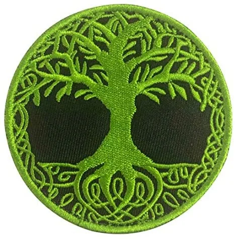 Yggdrasil Patch The Tree of Life in Norse Embroidered Badge Applique for Costume Jeans Jackets Clothing Bags DIY Accessories