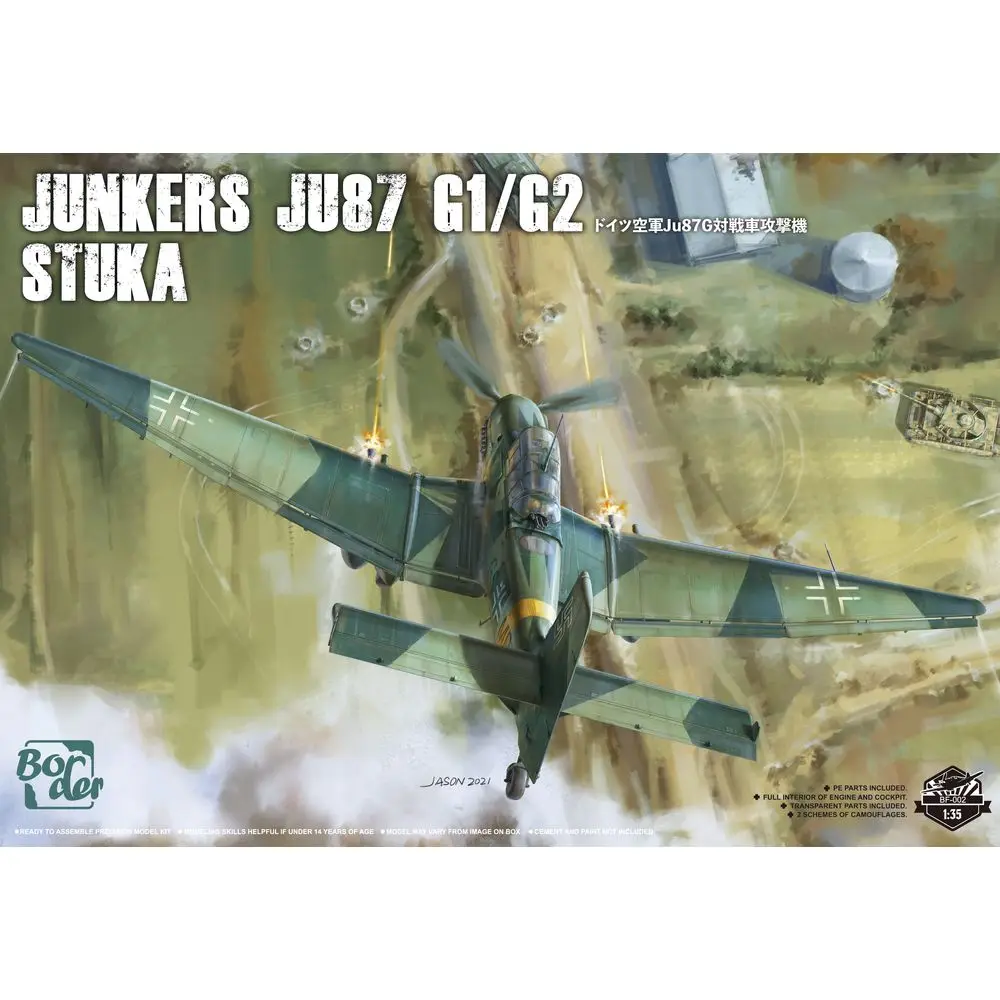 BORDER BF-002 1/35 German Junkers Ju87 G1/G2 Stuka - Scale Model Kit