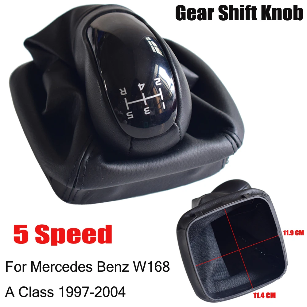 سيارة والعتاد التحول المقبض رافعة شيفتر مع الجلود الجرافيتر التمهيد لمرسيدس بنز W168 A الفئة 1997-2004 دليل 5 سرعة سيارة التصميم