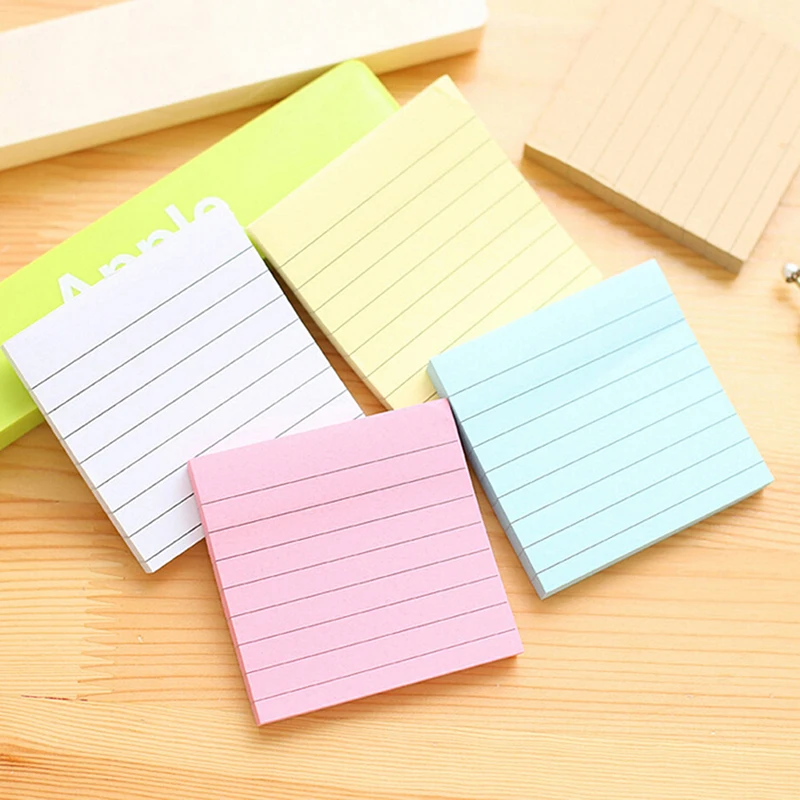 1 PCS Sticky Notes Notebook Memo Pad Bookmark Kertas Stiker Notepad Alat Tulis Acak