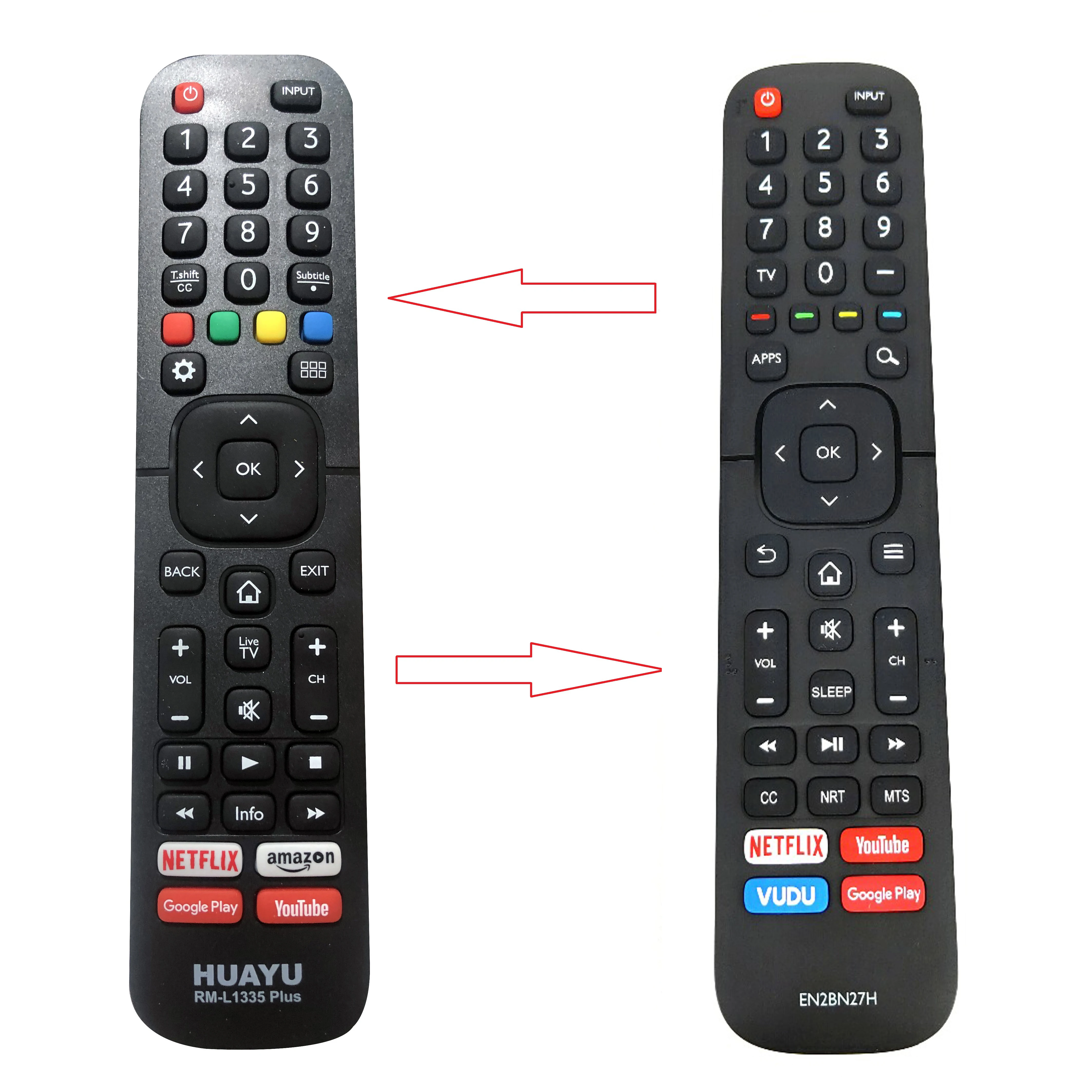 Original EN2BN27H For Hisense LCD TV Remote Control With NETFLIX YouTube Fernbedienung