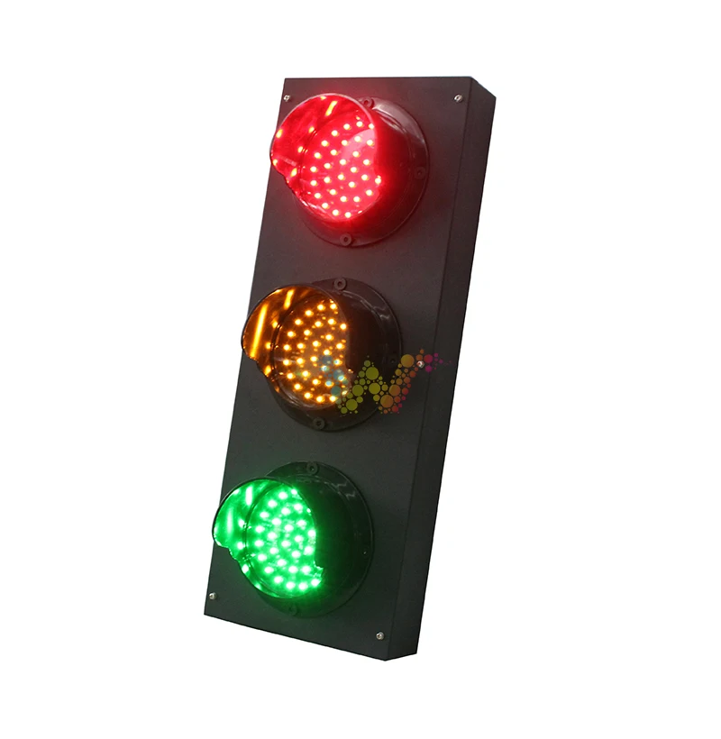 Mini Steel Housing 125mm Red Yellow Green Traffic Signal Light traffic light driving school teaching traffic light