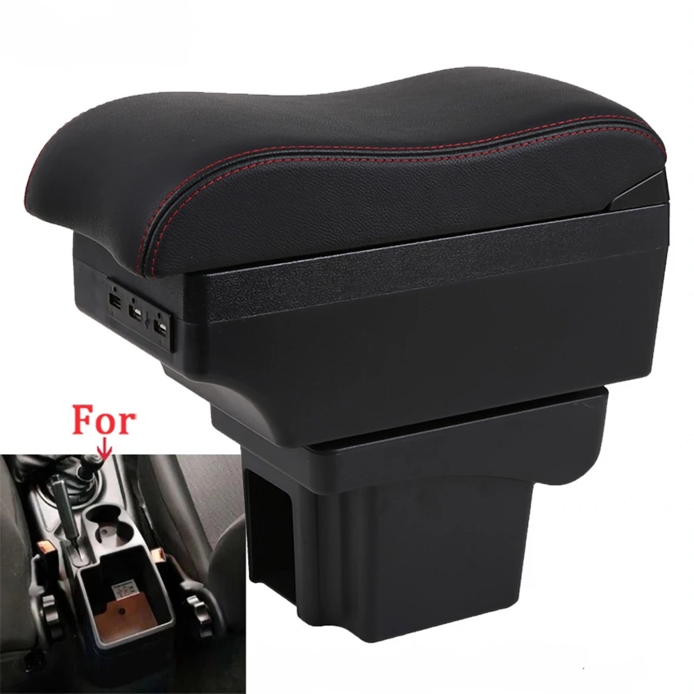 

For Car Chevrolet NIVA Armrest Box Central Content Interior Arm Elbow Rest Storage Case Car-styling with USB Cup Holder