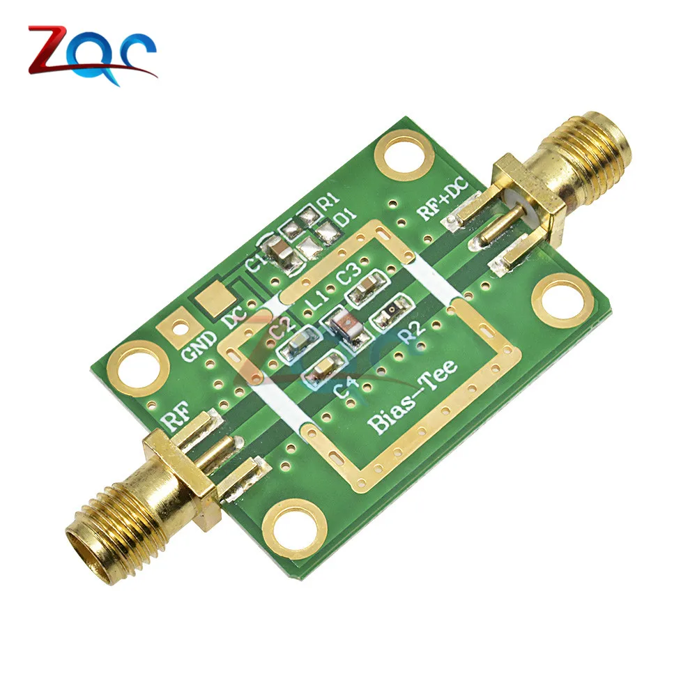 Bias Tee Wideband Frequency 10MHz -6GHz RF DC blocker for HAM radio RTL SDR LNA Low Noise Ham Radio Amplifier 10-6000 MHz