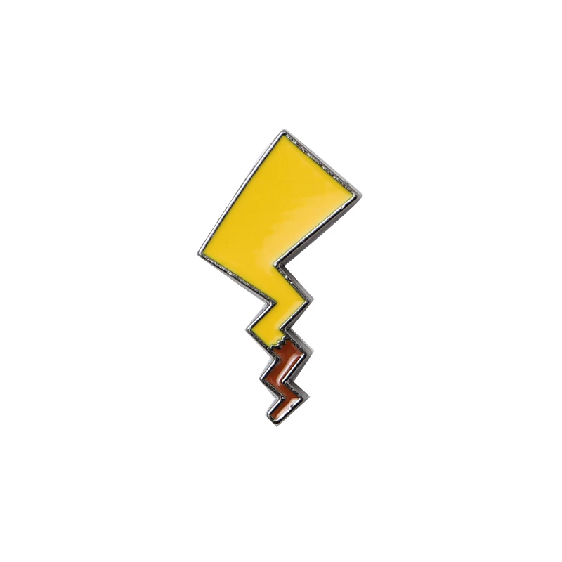 Custom Enamel Pins, Thunder and Lightning Bolt Electricity Brooch, Bag Clothes Lapel Pin, Cartoon Animal Jewelry, Customized