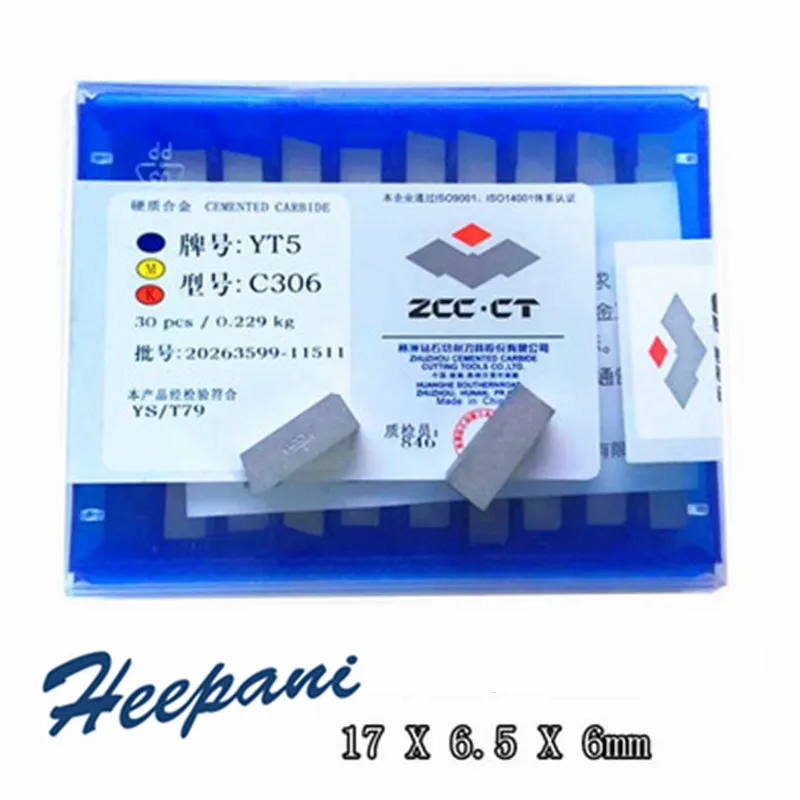 

30pcs C306 YW2 / YT5 / YG8 / YT14 / YW1 / YT15 CNC External Turning Inserts Cemented Carbide Off Cutting Tools Brazed Blade