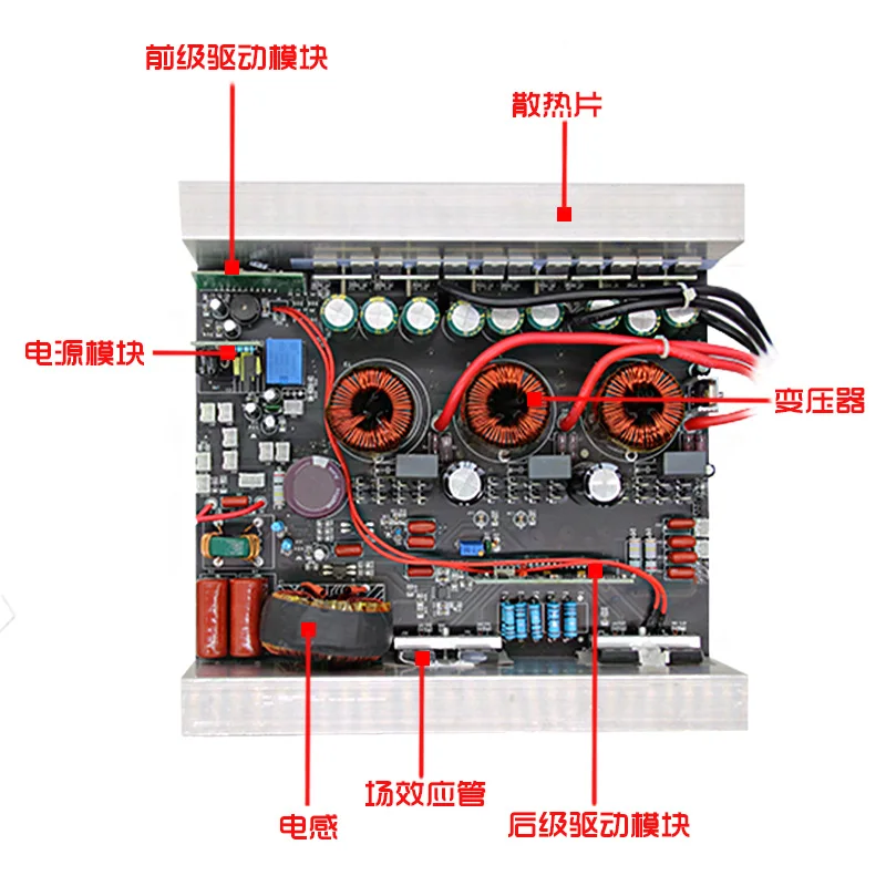 IGBT Amorphe Inverter Kopf 12V24V2000W High Power Pure Sinus Lithium-Inverter Alle-in-one-Maschine