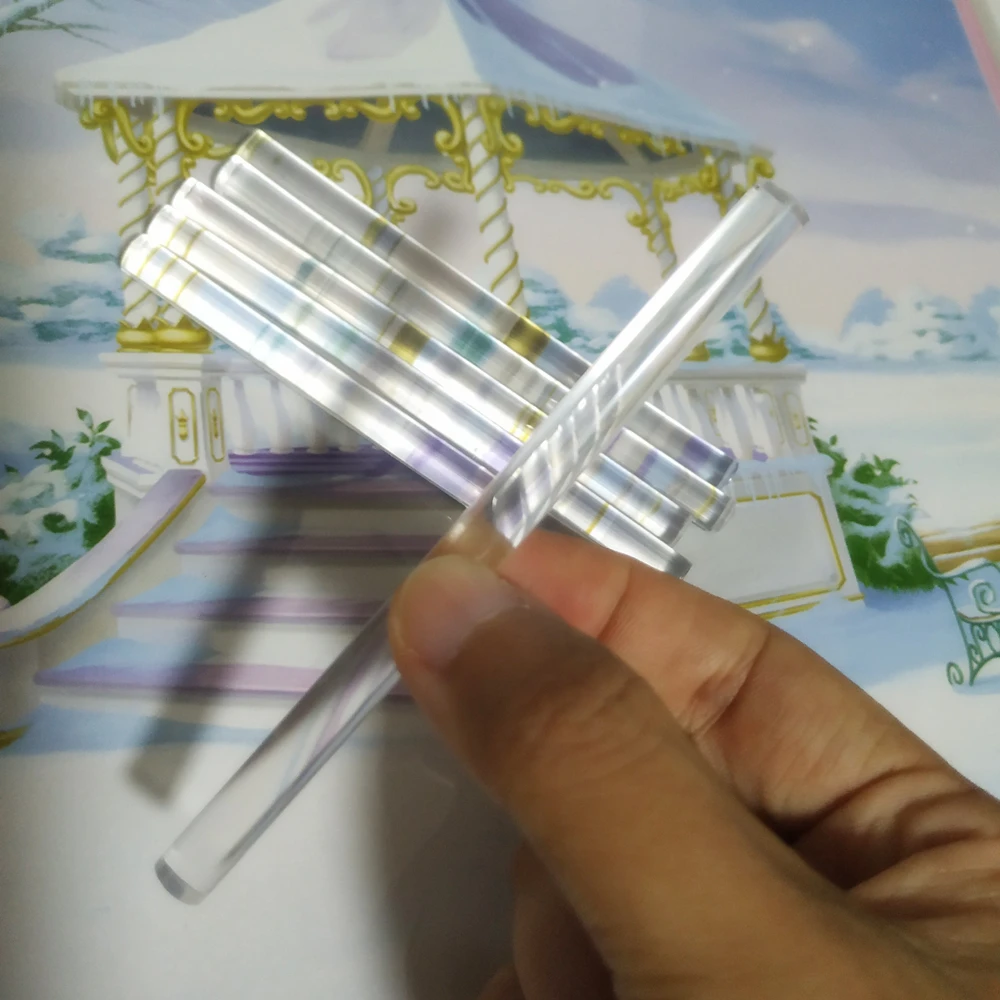 25 pezzi come trasparente come acqua colla a caldo stick 7 mm di diametro 100 mm di lunghezza per pistola per colla elettrica strumenti di riparazione di album artigianali