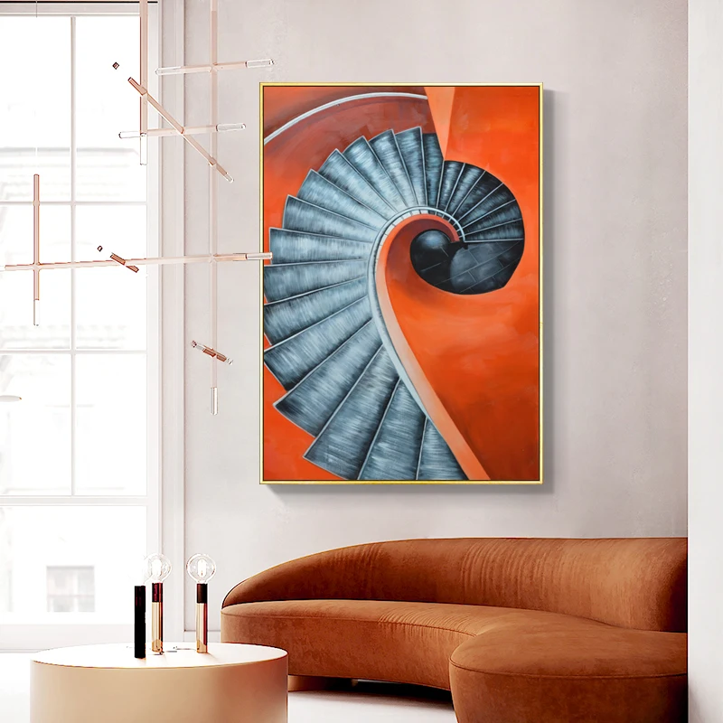 Modern Architecture Building Picture Scandinavian Poster Abstract Nordic Landscape Print Wall Art